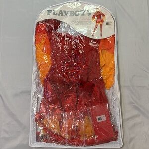 DEADSTOCK Y2k VINTAGE PLAYBOY HOT DEVIL HALLOWEEN COSTUME SET